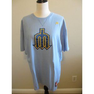 NIKE COOPERSTOWN COLLECTION SEATTLE MARINERS BLUE TSHIRT WITH DEFECTS XXL